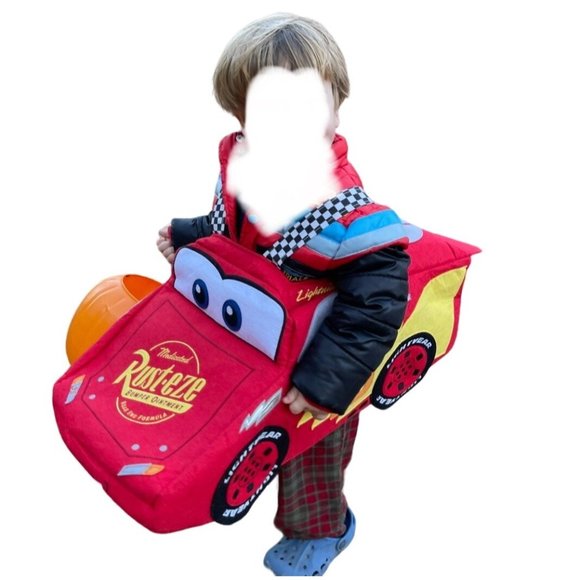 Pottery Barn Kids Halloween Costume Disney Pixar Lightening McQueen Race Car - Picture 1 of 13